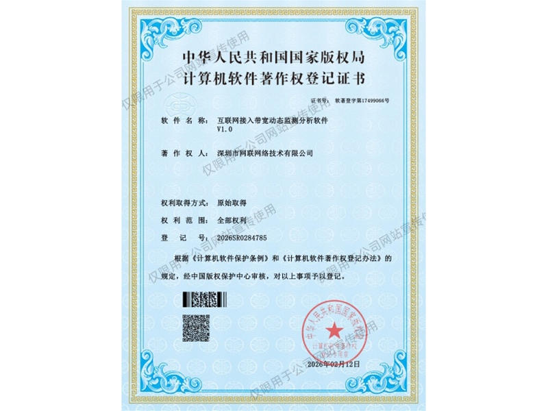 互联网接入带宽动态监测分析软件